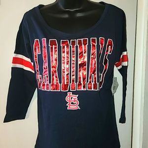 Saint Louis Cardinals MLV baseball women's top.